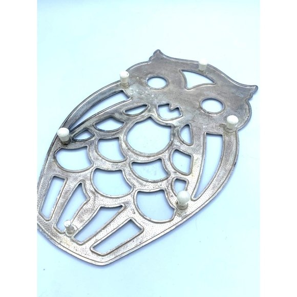 Owl Silver Metal Trivet Kitchen Decor /Home Decor - Picture 6 of 6